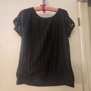 Black Lace Blouse